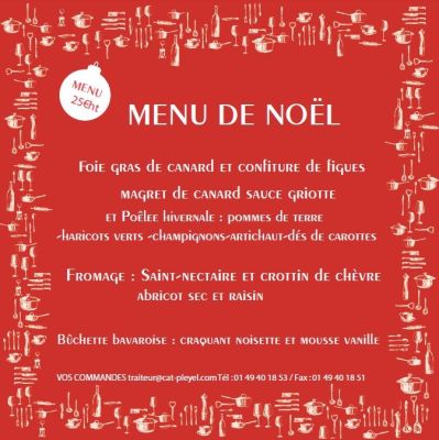 L'ESAT Pleyel vous propose son menu spécial Noël